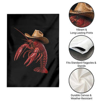Cowboy Crawfish Garden Flag Yeeclaw Western Country Seafood Lobster Cajun Lovers