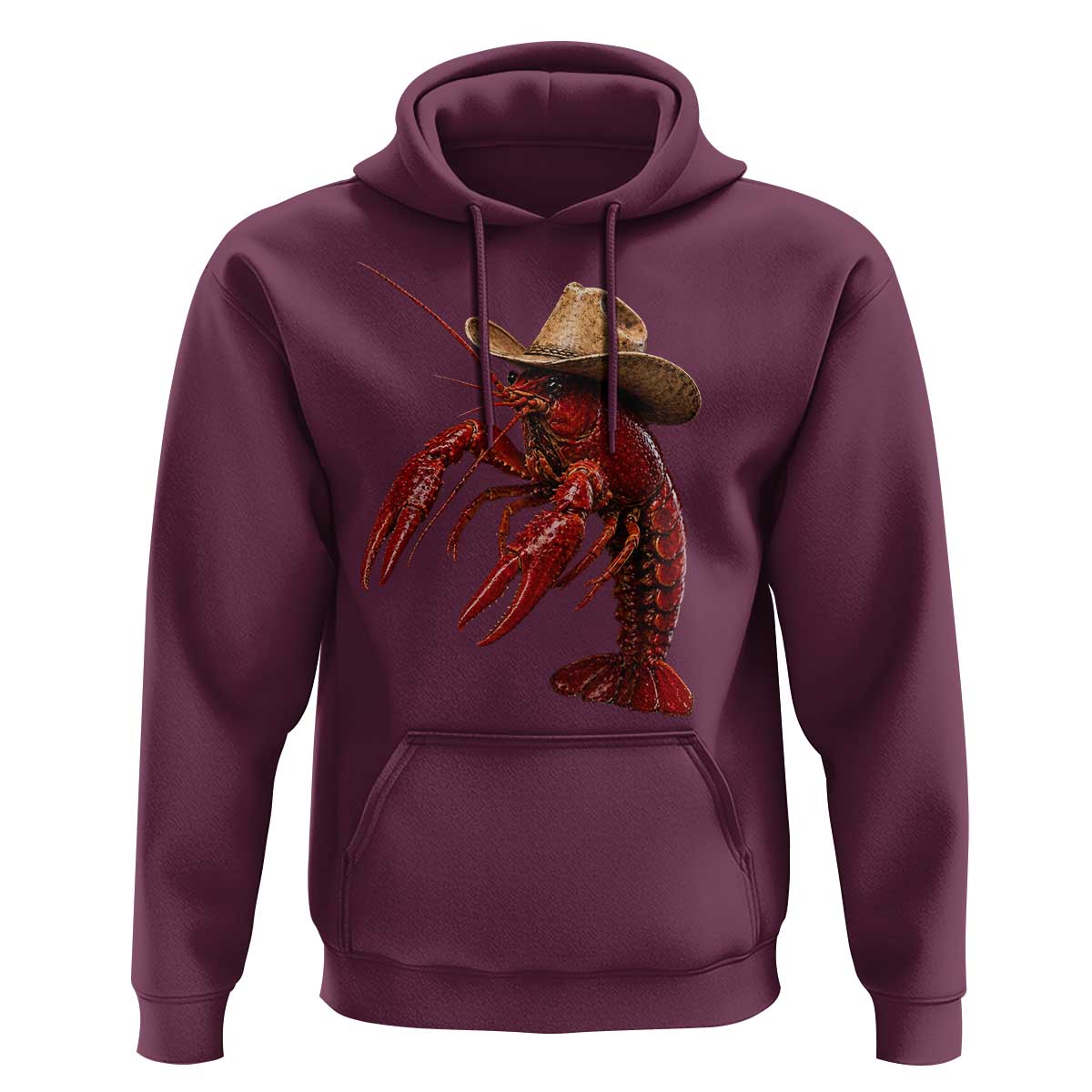 Cowboy Crawfish Hoodie Yeeclaw Western Country Seafood Lobster Cajun Lovers