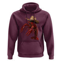 Cowboy Crawfish Hoodie Yeeclaw Western Country Seafood Lobster Cajun Lovers