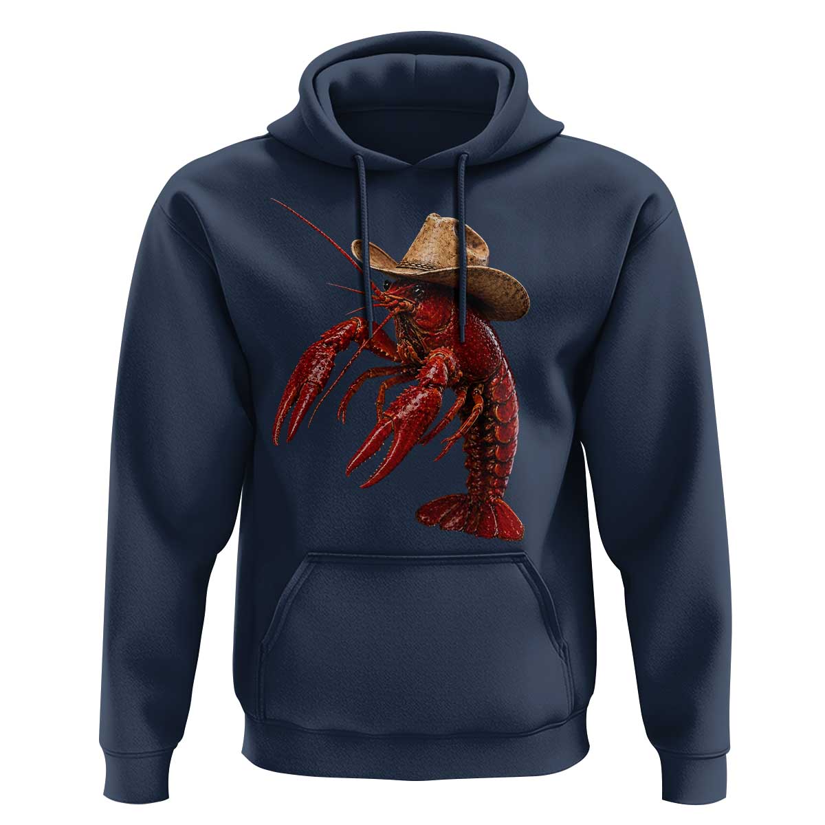 Cowboy Crawfish Hoodie Yeeclaw Western Country Seafood Lobster Cajun Lovers