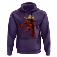 Cowboy Crawfish Hoodie Yeeclaw Western Country Seafood Lobster Cajun Lovers