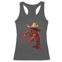 Cowboy Crawfish Racerback Tank Top Yeeclaw Western Country Seafood Lobster Cajun Lovers