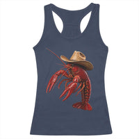 Cowboy Crawfish Racerback Tank Top Yeeclaw Western Country Seafood Lobster Cajun Lovers