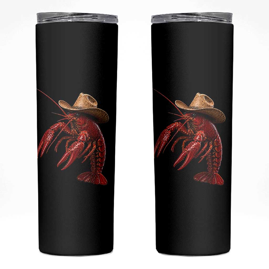 Cowboy Crawfish Skinny Tumbler Yeeclaw Western Country Seafood Lobster Cajun Lovers