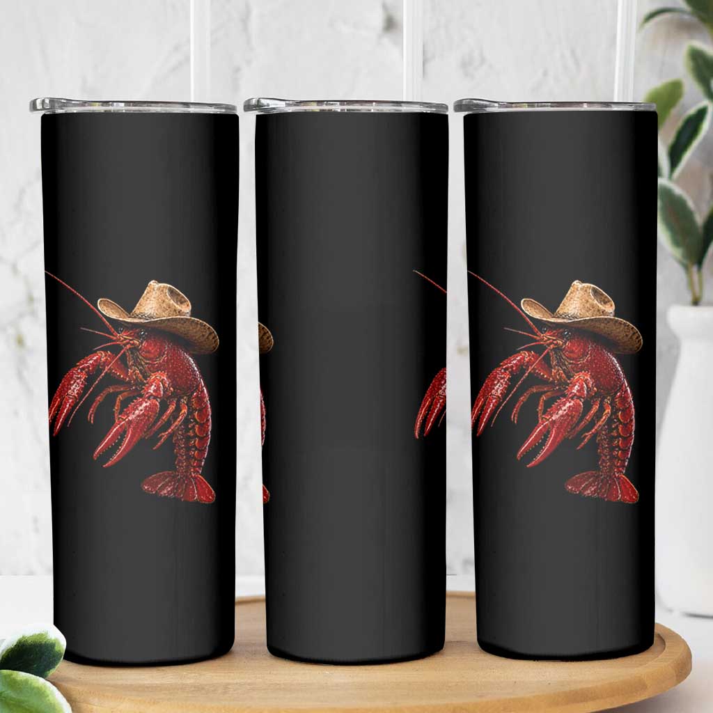 Cowboy Crawfish Skinny Tumbler Yeeclaw Western Country Seafood Lobster Cajun Lovers