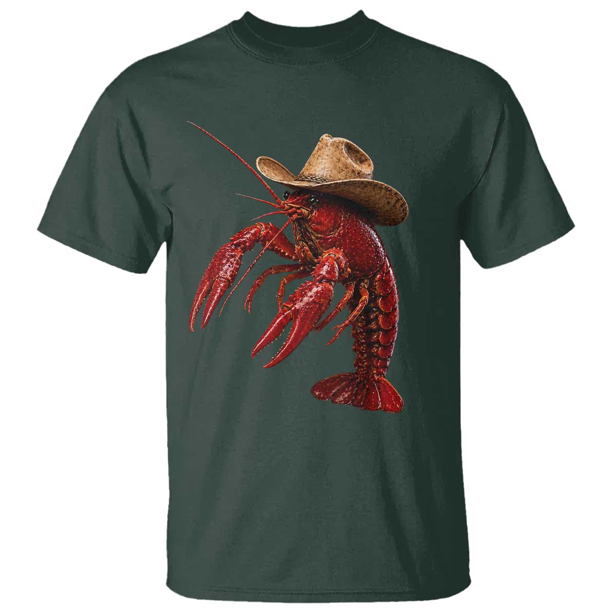 Cowboy Crawfish T Shirt Yeeclaw Western Country Seafood Lobster Cajun Lovers
