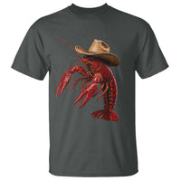 Cowboy Crawfish T Shirt Yeeclaw Western Country Seafood Lobster Cajun Lovers