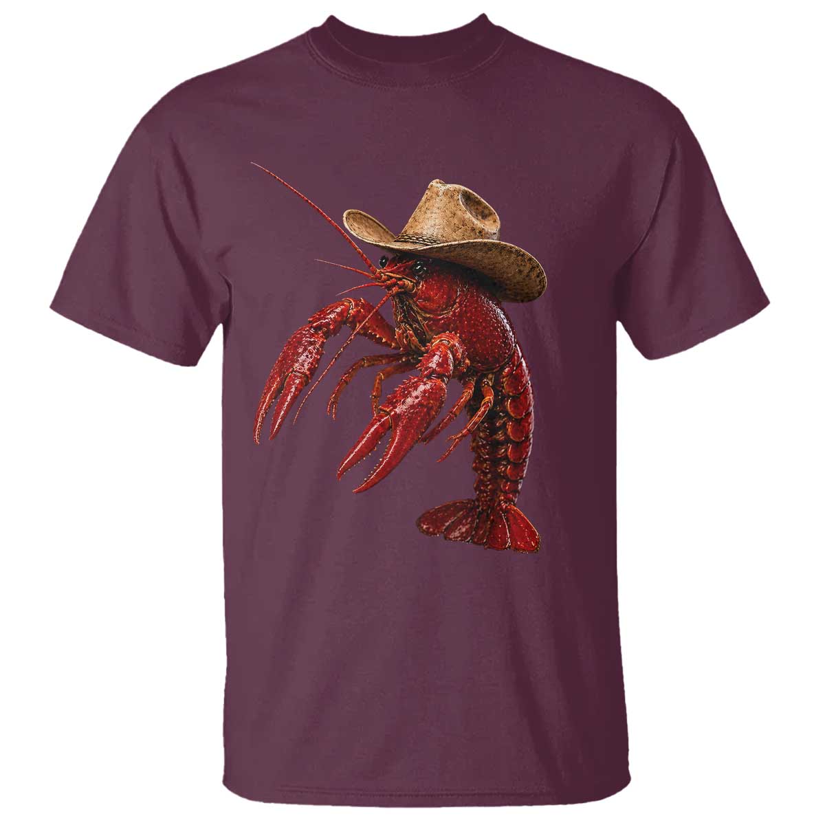 Cowboy Crawfish T Shirt Yeeclaw Western Country Seafood Lobster Cajun Lovers