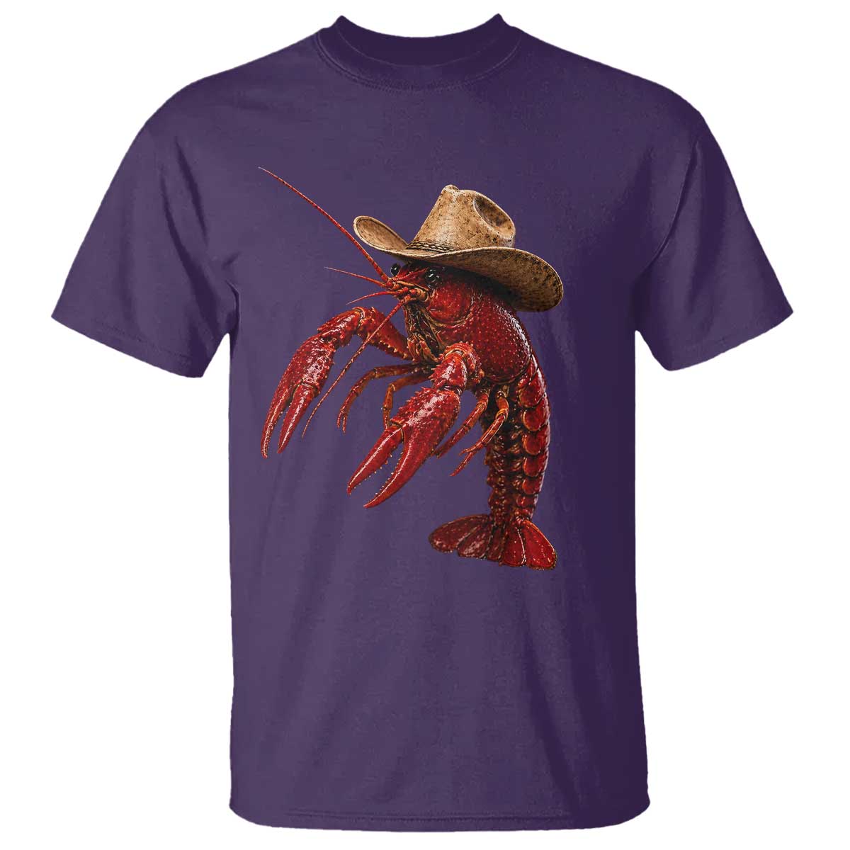 Cowboy Crawfish T Shirt Yeeclaw Western Country Seafood Lobster Cajun Lovers