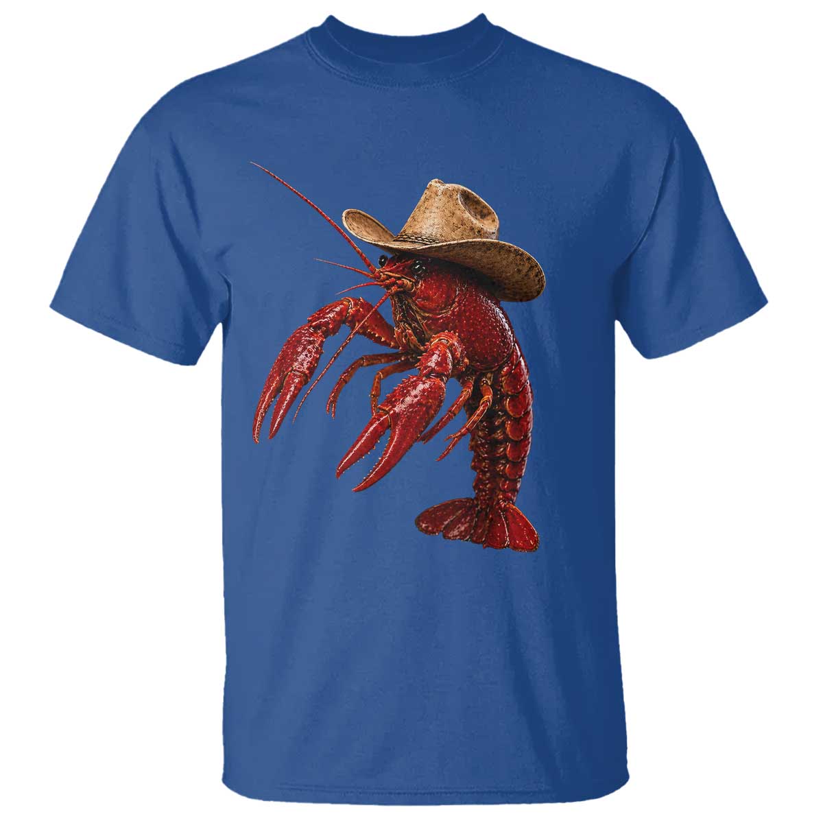 Cowboy Crawfish T Shirt Yeeclaw Western Country Seafood Lobster Cajun Lovers