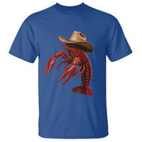 Cowboy Crawfish T Shirt Yeeclaw Western Country Seafood Lobster Cajun Lovers