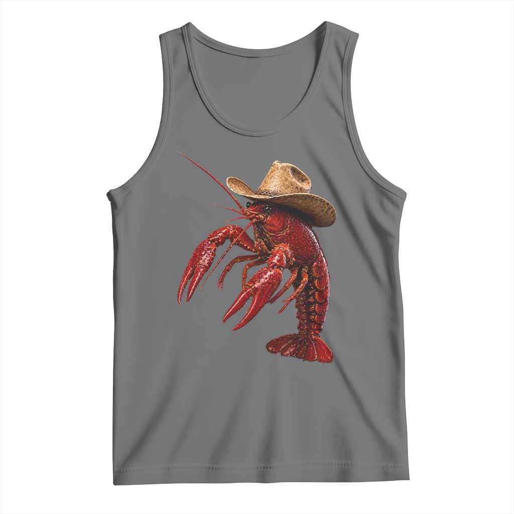 Cowboy Crawfish Tank Top Yeeclaw Western Country Seafood Lobster Cajun Lovers