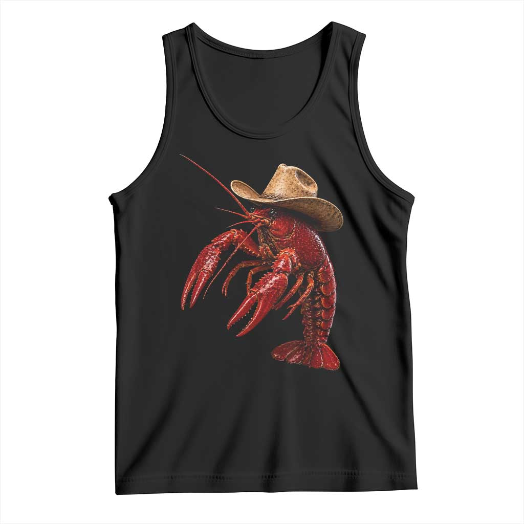 Cowboy Crawfish Tank Top Yeeclaw Western Country Seafood Lobster Cajun Lovers