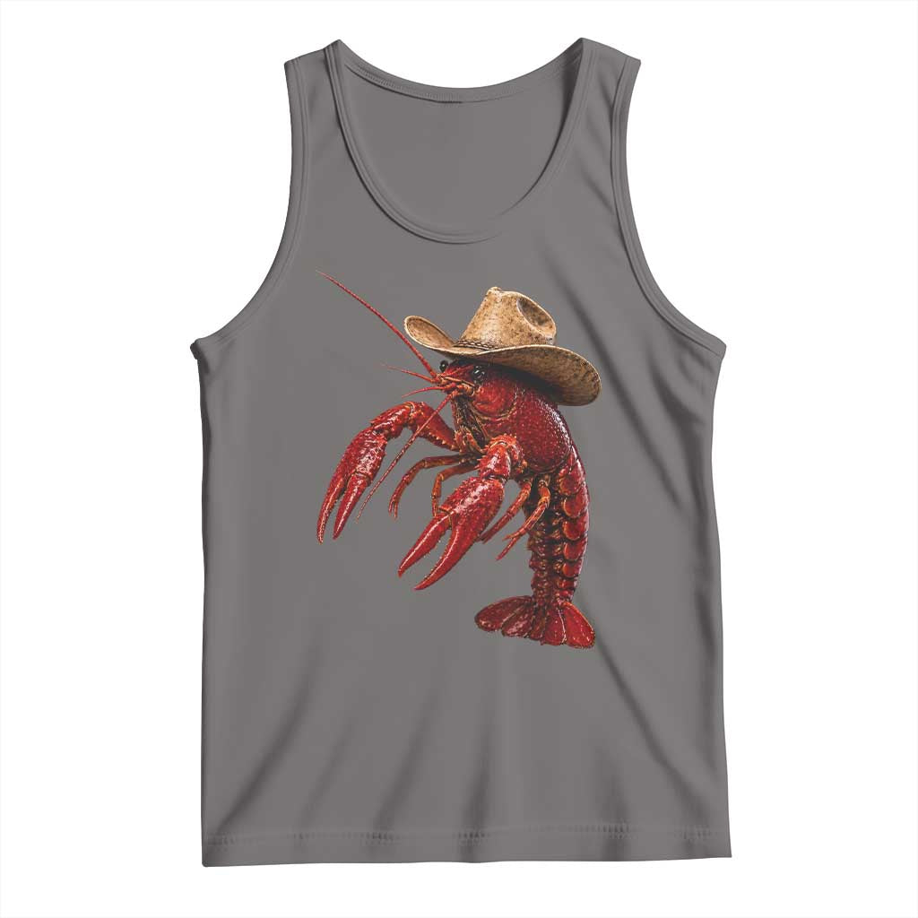 Cowboy Crawfish Tank Top Yeeclaw Western Country Seafood Lobster Cajun Lovers