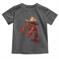 Cowboy Crawfish Toddler T Shirt Yeeclaw Western Country Seafood Lobster Cajun Lovers