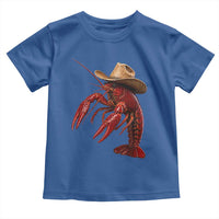 Cowboy Crawfish Toddler T Shirt Yeeclaw Western Country Seafood Lobster Cajun Lovers