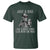 Funny Dad T Shirt Just A Dad Who Always Came Back With The Milk Skeleton American Flag