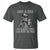 Funny Dad T Shirt Just A Dad Who Always Came Back With The Milk Skeleton American Flag