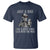 Funny Dad T Shirt Just A Dad Who Always Came Back With The Milk Skeleton American Flag