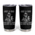 Funny Dad Tumbler Cup Just A Dad Who Always Came Back With The Milk Skeleton American Flag