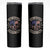 One Badass Bonus Dad Skinny Tumbler Vintage Step Dad American Flag Fathers Day