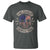 One Badass Bonus Dad T Shirt Vintage Step Dad American Flag Fathers Day