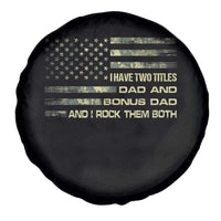 Funny Bonus Dad Spare Tire Cover Step Dad Camo American Flag Fathers Day