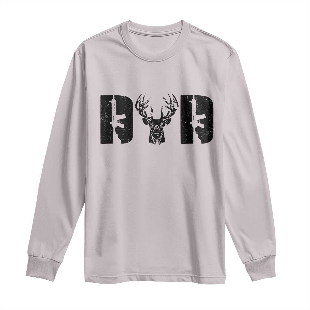 Hunting Dad Long Sleeve Shirt Fathers Day Gun Lovers Hunter Dad