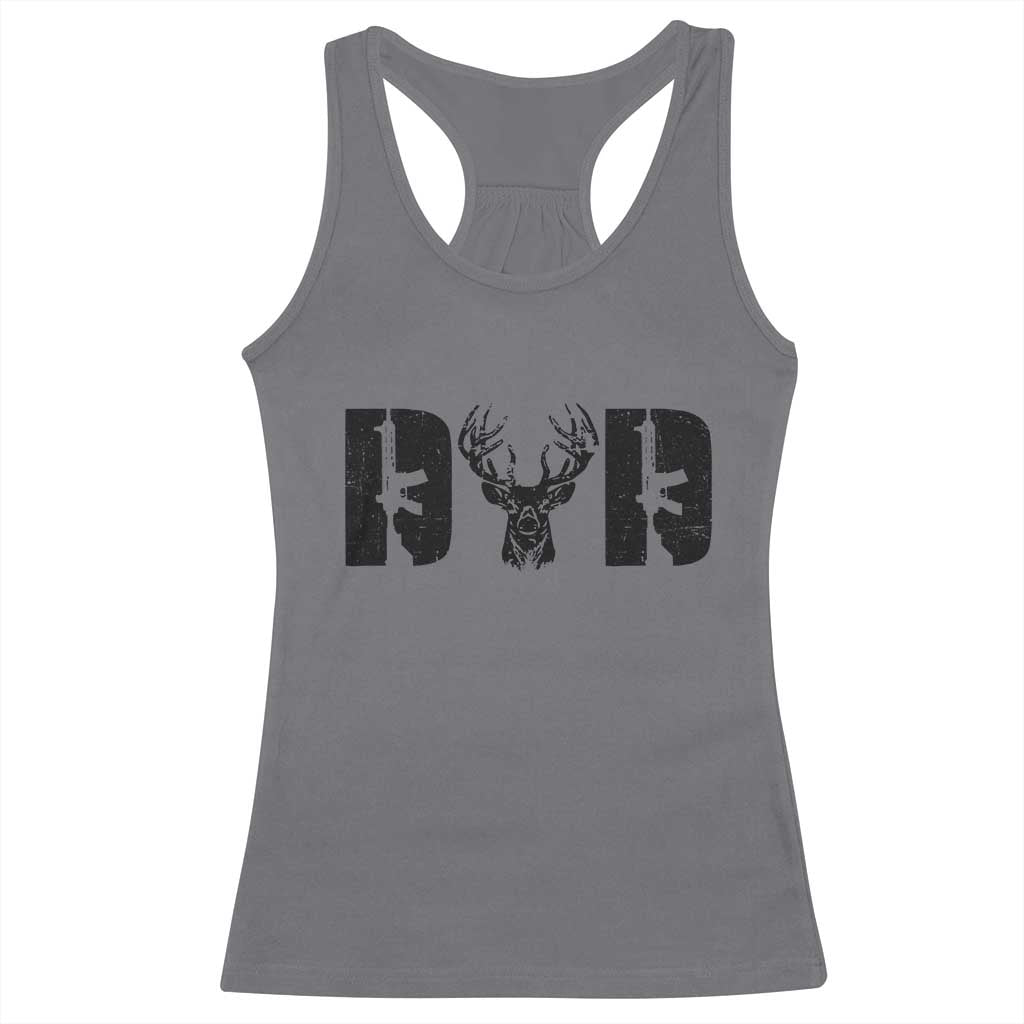 Hunting Dad Racerback Tank Top Fathers Day Gun Lovers Hunter Dad