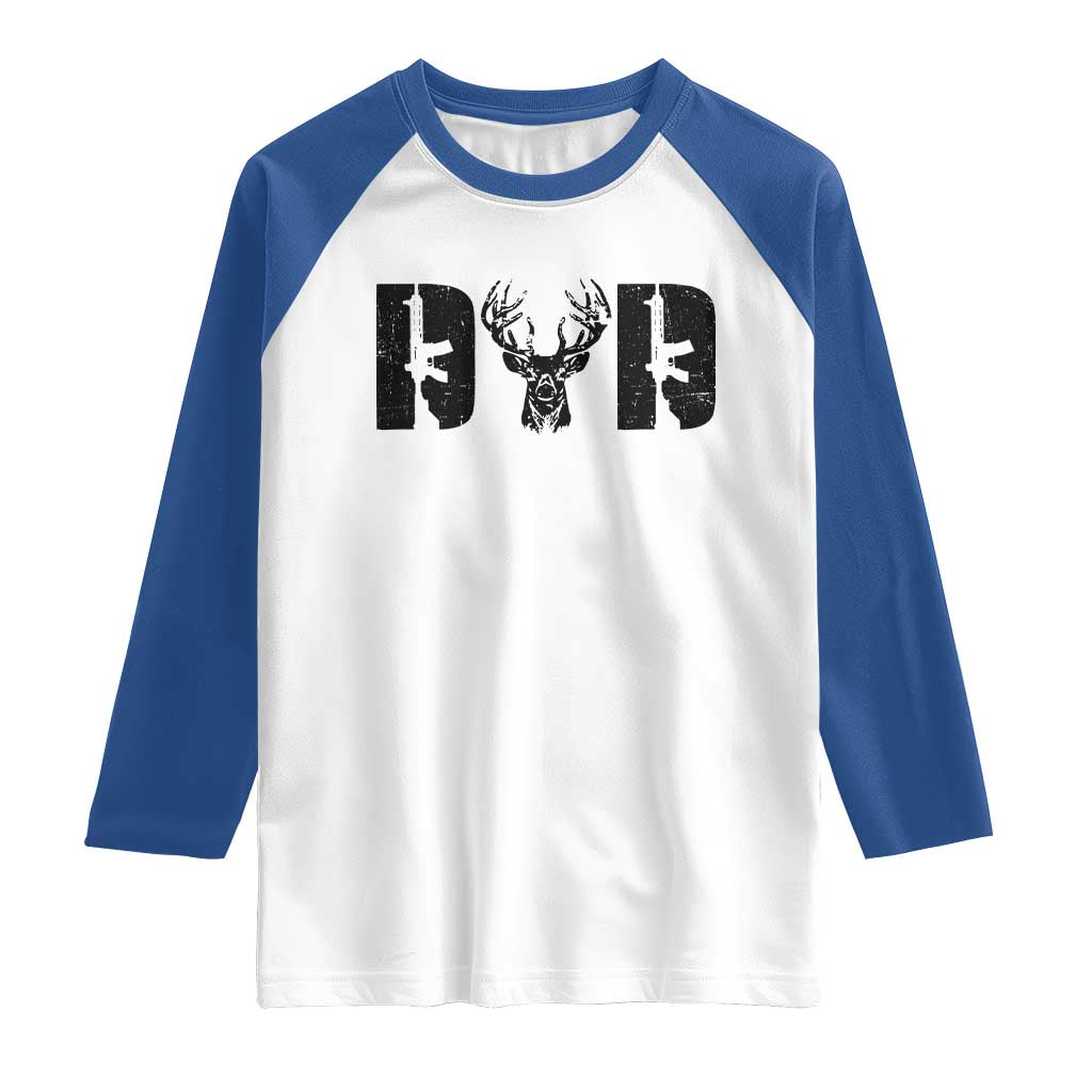 Hunting Dad Raglan Shirt Fathers Day Gun Lovers Hunter Dad
