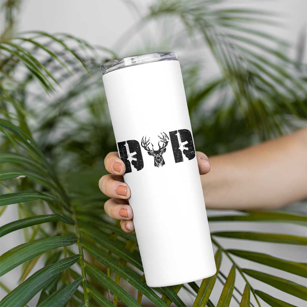 Hunting Dad Skinny Tumbler Fathers Day Gun Lovers Hunter Dad
