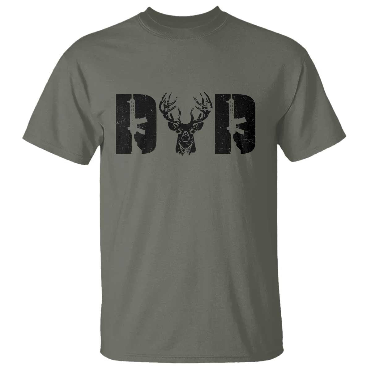 Hunting Dad T Shirt Fathers Day Gun Lovers Hunter Dad