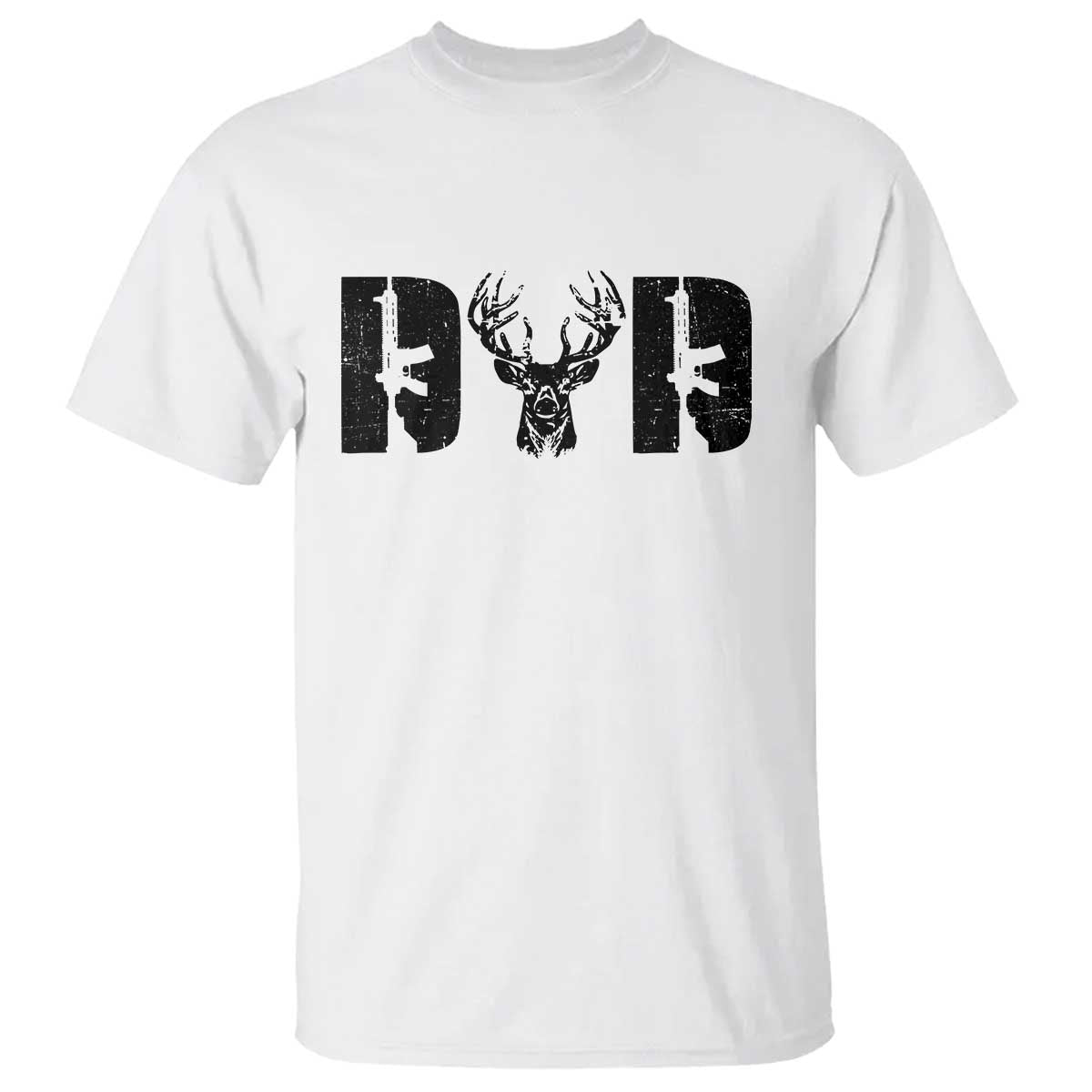 Hunting Dad T Shirt Fathers Day Gun Lovers Hunter Dad