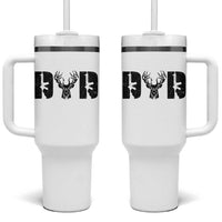 Hunting Dad Tumbler With Handle Fathers Day Gun Lovers Hunter Dad