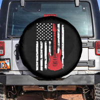 Bass Guitar Player Spare Tire Cover USA American Flag Musician Guitarist - Wonder Print Shop