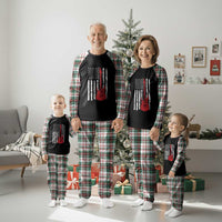 Bass Guitar Player Plaid Pajama Set USA American Flag Musician Guitarist - Wonder Print Shop