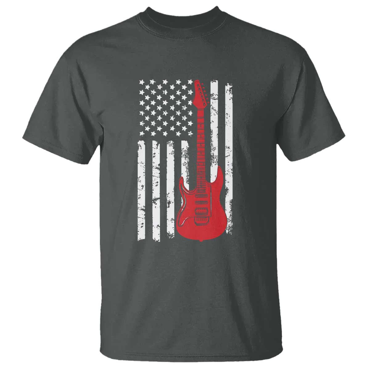 Bass Guitar Player T Shirt USA American Flag Musician Guitarist - Wonder Print Shop