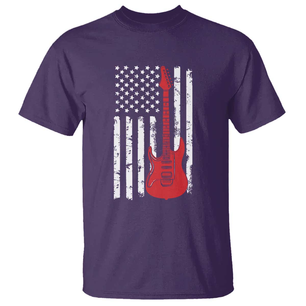 Bass Guitar Player T Shirt USA American Flag Musician Guitarist - Wonder Print Shop