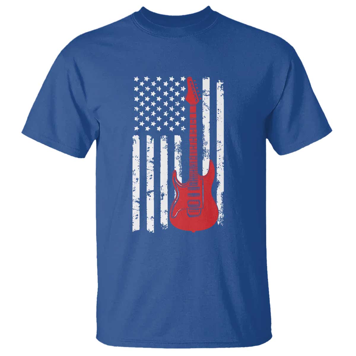 Bass Guitar Player T Shirt USA American Flag Musician Guitarist - Wonder Print Shop