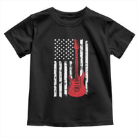 Bass Guitar Player Toddler T Shirt USA American Flag Musician Guitarist - Wonder Print Shop