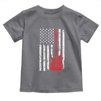 Bass Guitar Player Toddler T Shirt USA American Flag Musician Guitarist - Wonder Print Shop