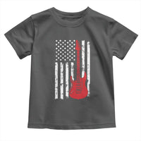 Bass Guitar Player Toddler T Shirt USA American Flag Musician Guitarist - Wonder Print Shop