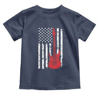 Bass Guitar Player Toddler T Shirt USA American Flag Musician Guitarist - Wonder Print Shop