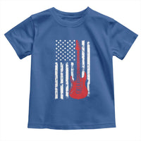 Bass Guitar Player Toddler T Shirt USA American Flag Musician Guitarist - Wonder Print Shop