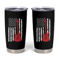 Bass Guitar Player Tumbler Cup USA American Flag Musician Guitarist - Wonder Print Shop