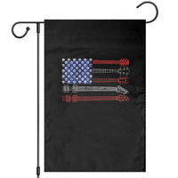 USA Flag Guitar Player Garden Flag 4th of July Musician Guitarist - Wonder Print Shop
