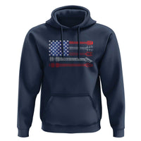 USA Flag Guitar Player Hoodie 4th of July Musician Guitarist - Wonder Print Shop
