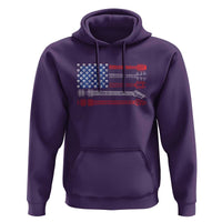 USA Flag Guitar Player Hoodie 4th of July Musician Guitarist - Wonder Print Shop