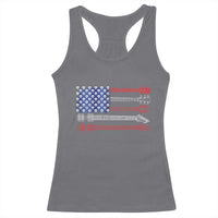 USA Flag Guitar Player Racerback Tank Top 4th of July Musician Guitarist - Wonder Print Shop