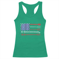 USA Flag Guitar Player Racerback Tank Top 4th of July Musician Guitarist - Wonder Print Shop